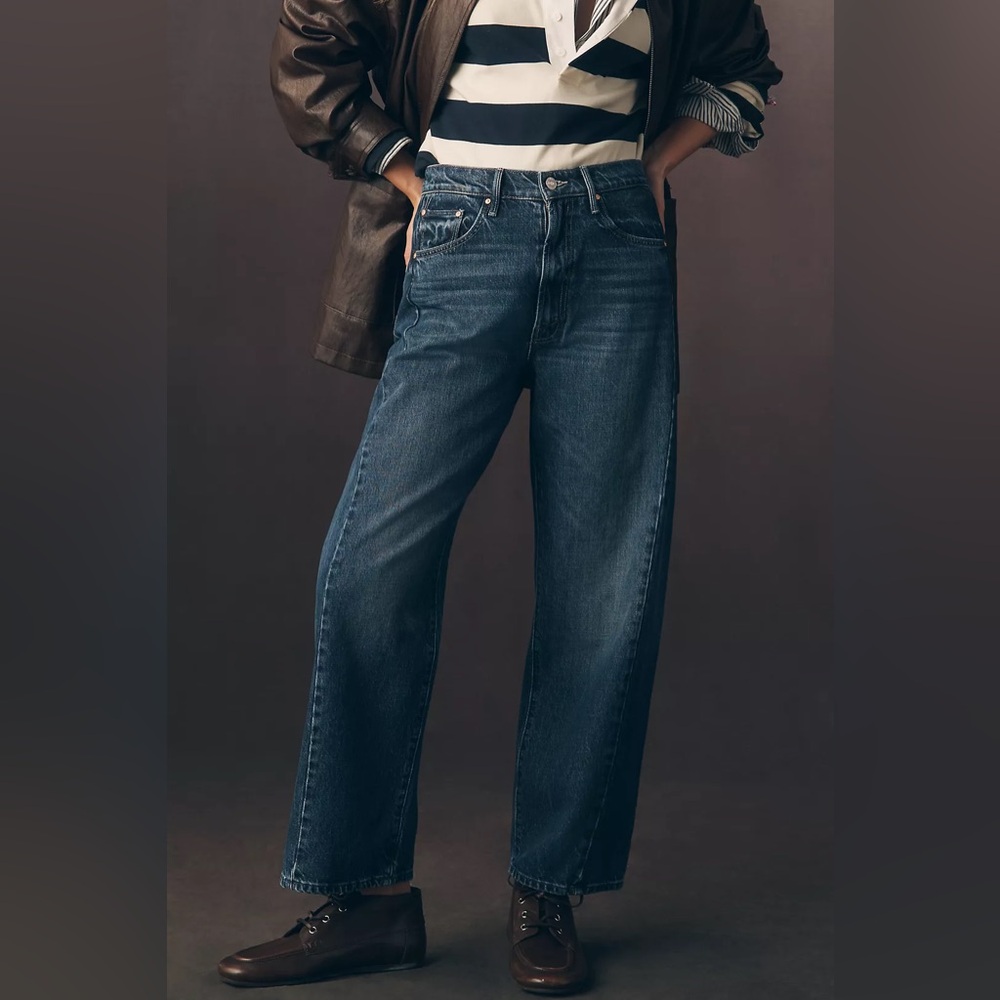 MOTHER The Lil Half Pipe High-Rise Ankle Jeans